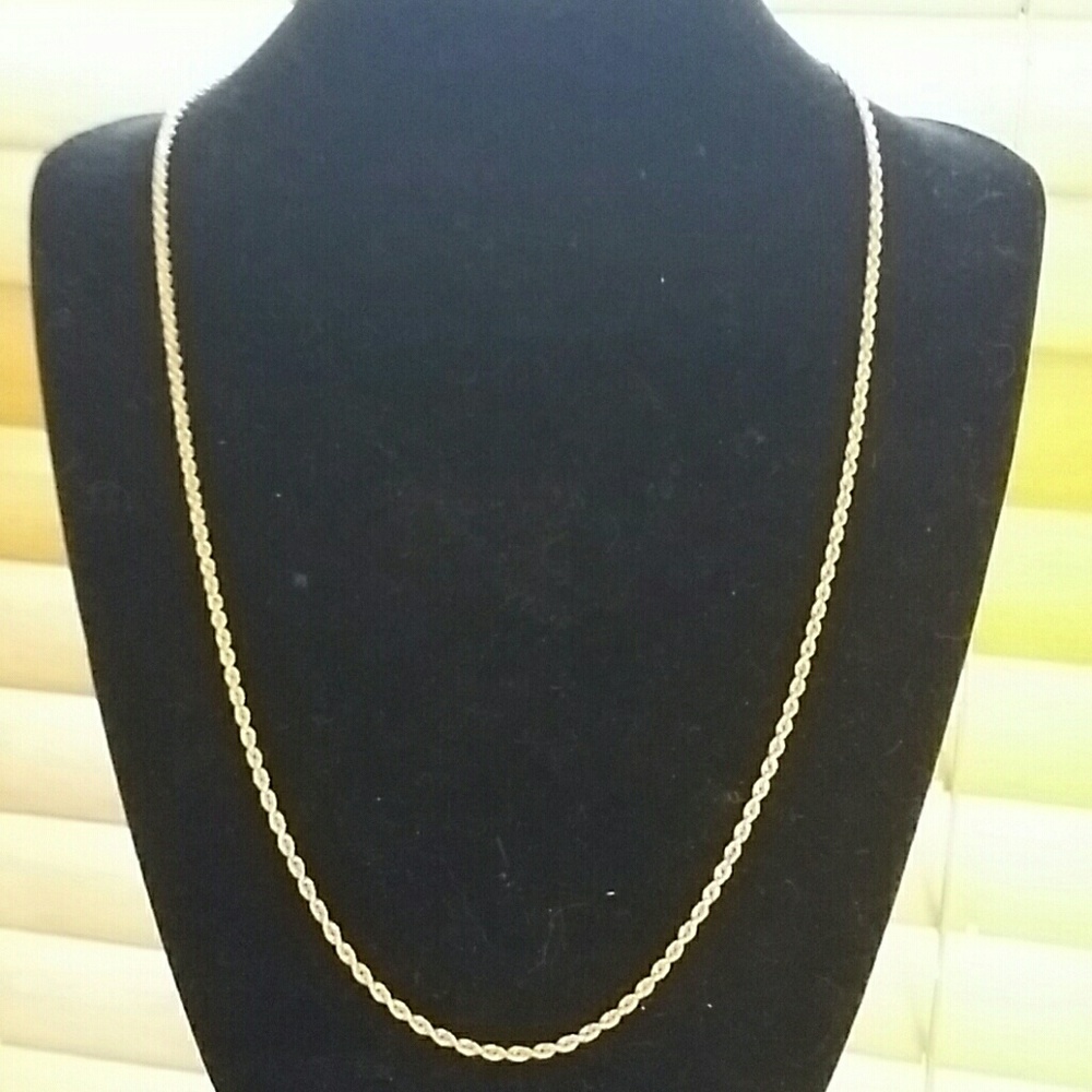 Solid 14k rose gold necklace 20 1/4"
